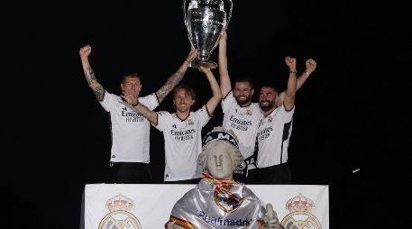 Real Madrid, en la celebración del título de la Champions League. AFP / ARCHIVO