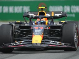 Checo Pérez no pudo sumar unidades en Montreal y se mantuvo en el quinto puesto, con 107. AFP / ARCHIVO