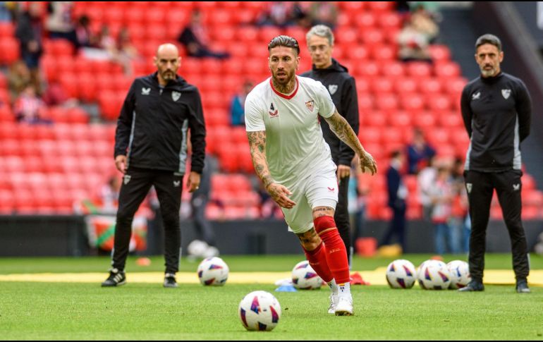El central Sergio Ramos retornó el pasado verano al Sevilla, conjunto en el que se formó. EFE / ARCHIVO