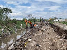 Elementos de Protección Civil evaluaron los daños de la lluvia de ayer en viviendas de Villa Fontana; seis de ellas presentaron afectaciones. ESPECIAL / UEPCBJ