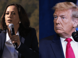 Kamala Harris recortaría la ventaja en la intención del voto en un hipotético caso de contienda electoral. AFP/AP/ARCHIVO