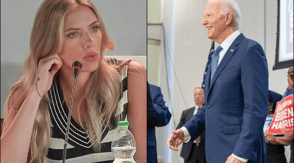 Scarlett Johansson considera que Joe Biden es el único demócrata que podría vencer a Donald Trump en las elecciones presidenciales. ESPECIAL/Foto de carlett.actress y joebiden en Instagram