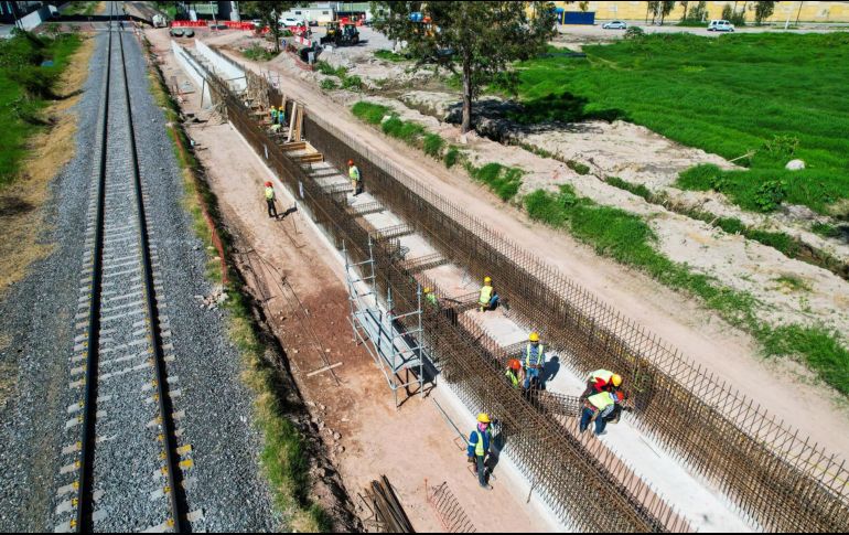 La Línea 4 será la primera ruta de transporte de pasajeros en México que utilizará el derecho de vía del tren de carga. EL INFORMADOR / A. Navarro