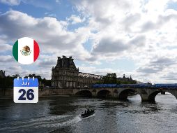 La inauguración de París 2024 incluye un recorrido en barco a lo largo del río Sena. AP / R. Blackwell