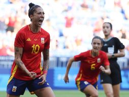 Jennifer Hermoso comenzó la remontada española. EFE/K. Huesca