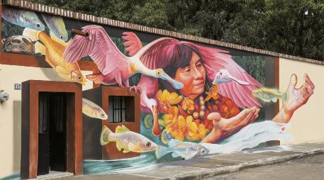 Mural de Adry del Rocío en Teuchitlán. OCRTESÍA/ Manfred Meiners