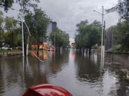 Inundación a la altura de Plaza del Sol. EL INFORMADOR/ARCHIVO