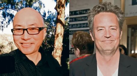 Kenny Iwamasa (izquierda) es el asistente del actor Matthew Perry. ESPECIAL