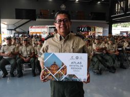 En el marco del Día Nacional del Bombero, la UEPCBJ presentó el Atlas Estatal de Riesgos del Estado de Jalisco 2024. EL INFORMADOR / J. Urrutia