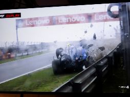 Logan Sargeant, de la escudería Williams, protagonizó un accidente durante la práctica libre 3 del Gran Premio de Países Bajos. AFP / J. Thys