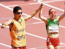 Rodríguez y su guía, Kevin Aguilar, quieren repetir el oro logrado hace tres años. ESPECIAL