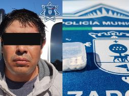 Al hombre de 35 años le fue asegurada un arma de fuego hechiza o casera y alrededor de nueve pastillas de medicamento controlado. CORTESÍA / Policía de Zapopan