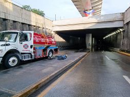 Al momento no se reportan carros dañados o varados en el túnel. ESPECIAL/ Protección Civil Zapopan