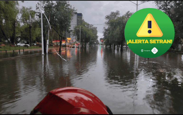 Las lluvias de esta tarde generaron un caos vial. ESPECIAL/ EL INFORMADOR/ ARCHIVO.