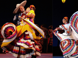 Ballet folclórico de la Universidad de Guadalajara durante presentación en el Teatro Degollado. EL INFORMADOR/ARCHIVO