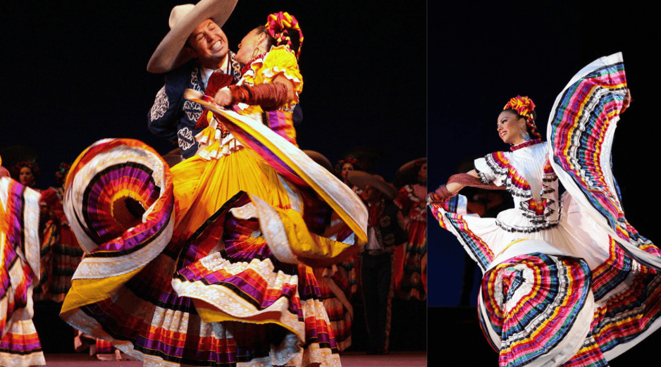 Ballet folclórico de la Universidad de Guadalajara durante presentación en el Teatro Degollado. EL INFORMADOR/ARCHIVO