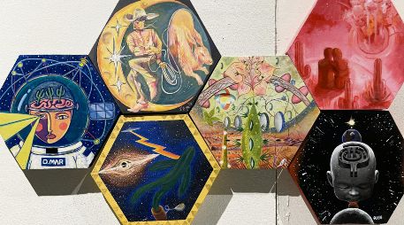 Así lucieron las obras de “Desierto Aeroespacial” en Sonora el año pasado, una propuesta que ahora se realizará en la Casa Museo López Portillo. CORTESÍA