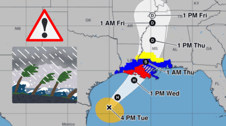 Francine es el cuarto huracán de la actual temporada atlántica, precedido por Beryl, Debby y Ernesto.  X / @NHC_Atlantic