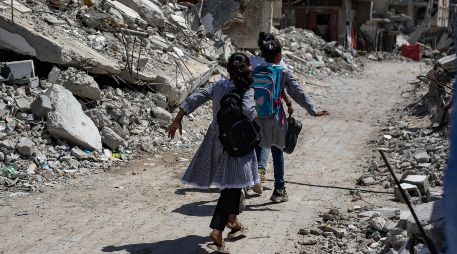 Toda la actividad comercial se ha visto afectada por las fuertes restricciones de Israel. EFE / H. IMAD