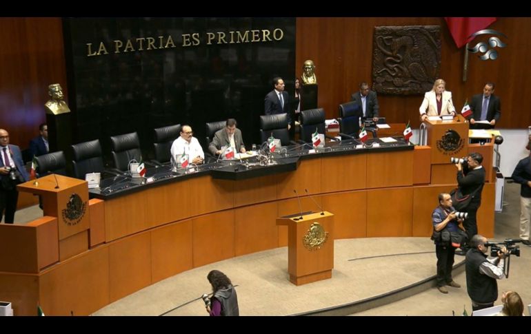 Gerardo Fernández Noroña, proclamó oficialmente la reforma constitucional. FACEBOOK / Senado de la República