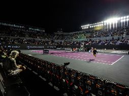 En el marco de actividades que ofrece el Guadalajara Open AKRON 2024, se llevó a cabo una exhibición de Blind Tenis encabezada por el señor Silva y la jugadora semifinalista del torneo Olivia Gadeck. EL INFORMADOR / ARCHIVO