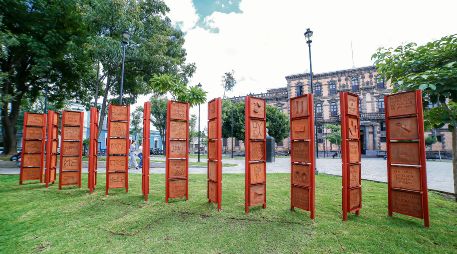 La muestra presenta 30 piezas realizadas en ladrillos de adobe. CORTESÍA