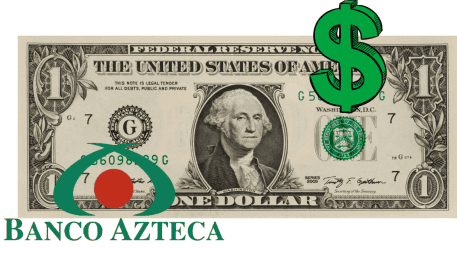 Así se cotiza el dólar el día de hoy lunes 16 de septiembre de 2024 en Banco Azteca. ESPECIAL/ CANVA