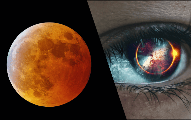 A diferencia de los eclipses solares, los eclipses lunares pueden verse directamente sin ningún tipo de equipo especializado. ESPECIAL/Imagen de Kanenori en Pixabay/Imagen de Victoria en Pixabay