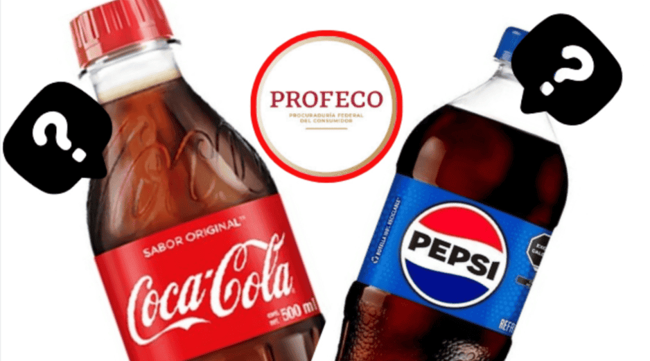 Aunque Coca-Cola y Pepsi son prácticamente equivalentes en términos de nutrientes y riesgos para la salud, la clave está en moderar su consumo o buscar alternativas más saludables. ESPECIAL/PROFECO/COCA COLA/PEPSI