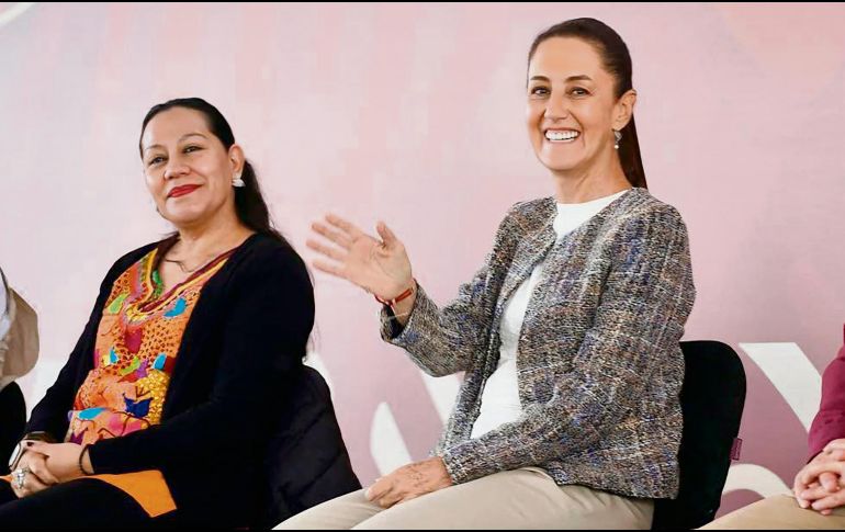 María Luisa Albores González y Claudia Sheinbaum. ESPECIAL