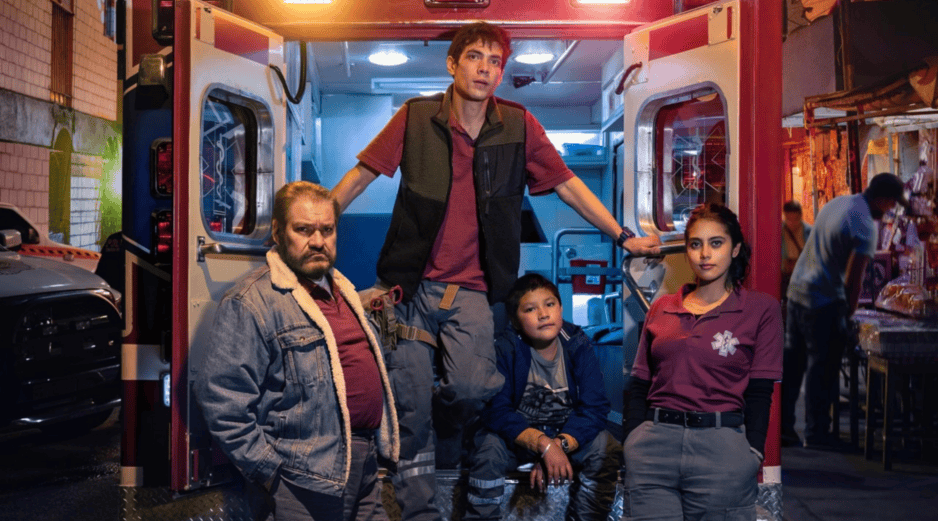 El elenco de la serie está conformado por Joaquín Cosío, Renata Vaca, Diego Calva y Sergio Bautista. CORTESÍA/Apple TV+