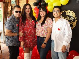 Israel Navarro, Carolina Casillas, Mariana Rodríguez y Cristian Herrera. GENTE BIEN JALISCO/ Antonio Rodríguez