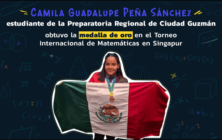 La Universidad de Guadalajara también se sumó a la felicitación a la estudiante y destacó el logro obtenido por ella. CORTESÍA/ UdeG.