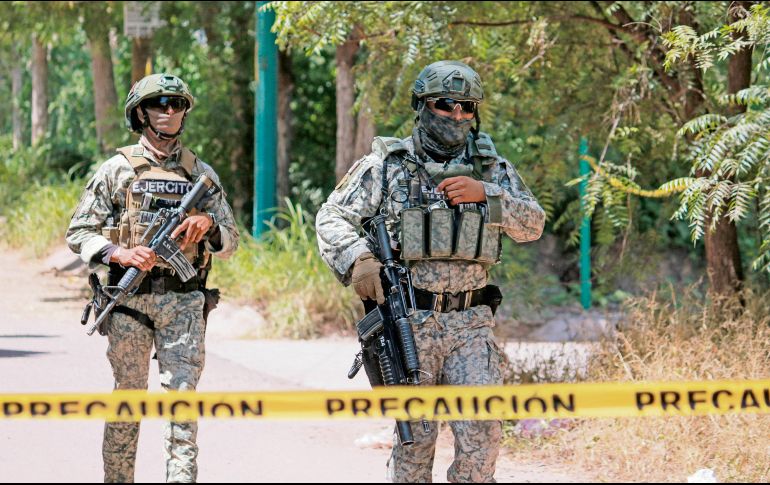 El Ejército mexicano tiene a un millar de elementos en operativos en Sinaloa. AFP