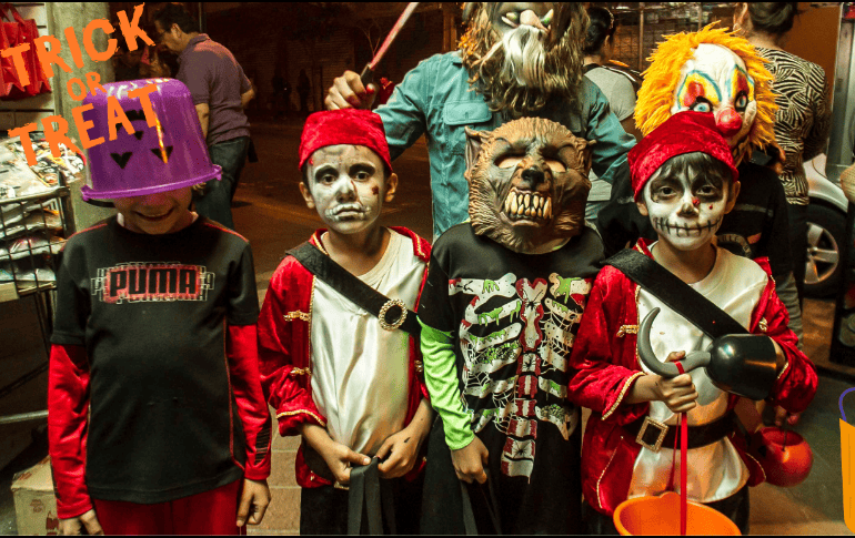 Dulce o Truco, niños disfrazados para pedir Halloween. EL INFORMADOR/ARCHIVO