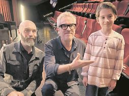 En la foto posan David Lowery, Alfonso Cuarón y Cary Christopher. EL UNIVERSAL