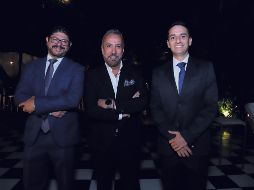 Juan Domínguez, Ricardo Acosta y Omar Silerio. GENTE BIEN JALISCO/ C. Jimeno