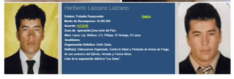 Heriberto Lazcano, alias “El Lazca”, líder de Los Zetas. EFE / Semar / ARCHIVO 