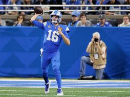El quarterback Jared Goff, de los Lions de Detroit lanzó dos pases de anotación en el juego contra los Bears de Chicago. AP/D. Burleson