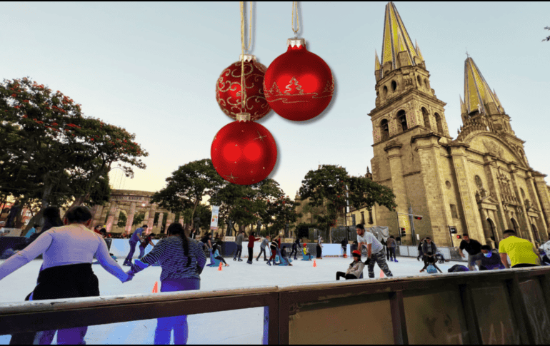 El festival navideño en Guadalajar cuenta con varias atracciones, entre ellas: el árbol gigante, el nacimiento, ornato navideño y la pista de hielo. EL INFORMADOR / ARCHIVO