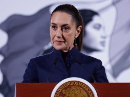 Claudia Sheinbaum en su conferencia matutina. EFE/S. Gutiérrez