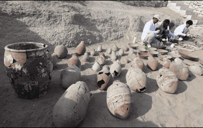 Esta fundación trabajó en conjunto con el Consejo Supremo de Antigüedades en el sitio, desde septiembre de 2022. AP / K. ELFIQI