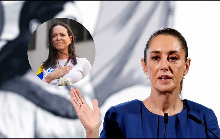 Esto dijo Sheinbaum sobre lo que ocurre en Venazuela. EFE / M. GUZMÁN / AP / A. CUBILLOS