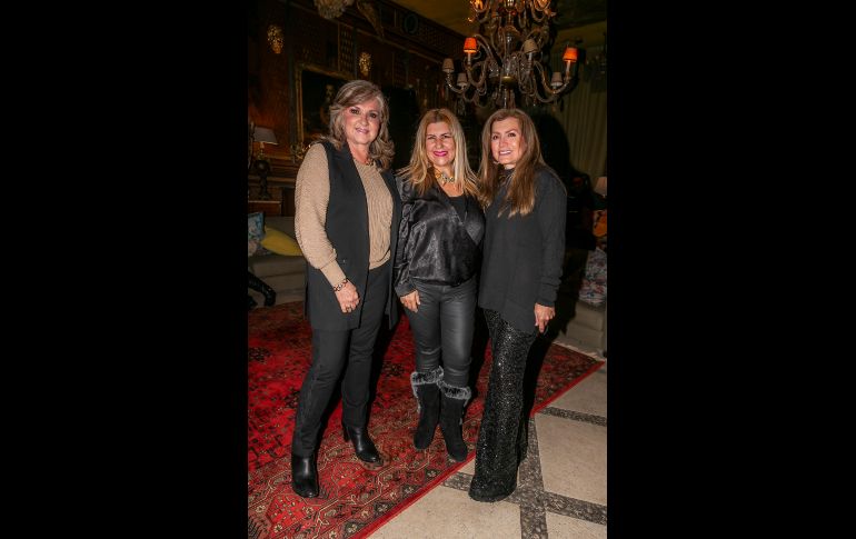 Georgina Tostado, Lupita Rojas y Blanca Gutiérrez. GENTE BIEN JALISCO / A. Rodríguez