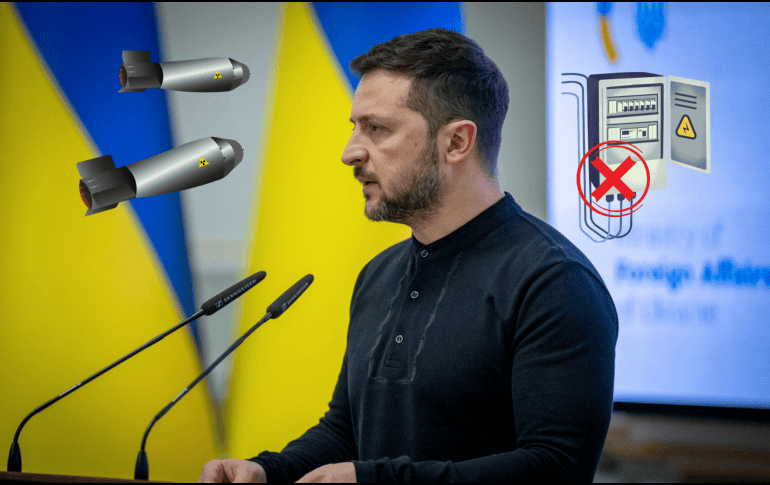 Ucrania recibe más ataques aéreos de Rusia que afectan la energía en ciertas regiones del país. ESPECIAL/X/@ZelenskyyUa