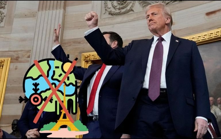 Estados Unidos ya había salido del acuerdo durante su primer mandato (2016-2021), y al que el ahora expresidente Joe Biden reincorporó en 2021. EFE / M. GASH