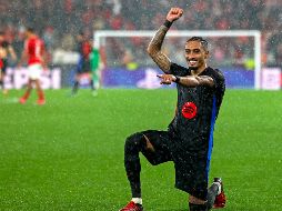 Raphinha marcó el gol del triunfo en el sexto minuto de compensación. EFE/T. Petinga