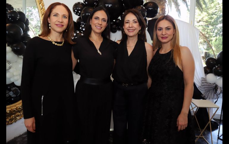 Tere Silva, Luisa Silva, Elena Silva y Cristy Núñez. GENTE BIEN JALISCO / C. Jimeno