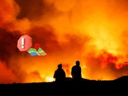 Bomberos luchan por controlar los nuevos incendios en Los Ángeles y evacuar a miles de personas. EFE/T. Soqui