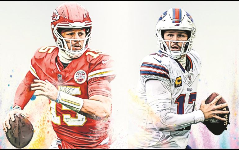 Patrick Mahomes y Josh Allen buscarán comandar a sus equipos a la victoria. EL INFORMADOR/L. Martínez